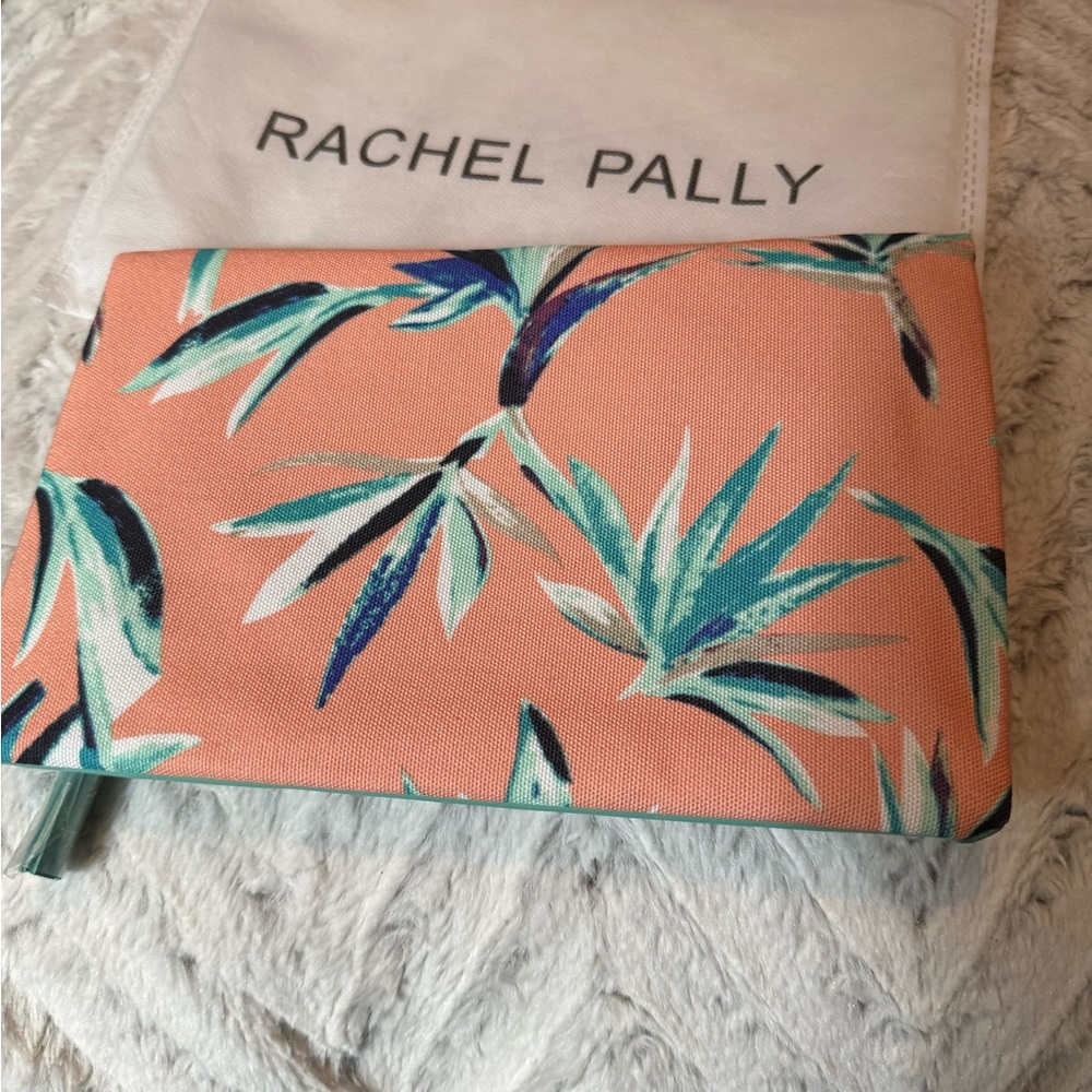 Rachel Pally Coral and Teal Clutch